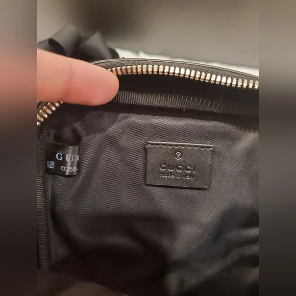 LIKE NEW- Gucci Double Web Belt Bag - Picture 15 of 16